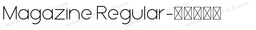 Magazine Regular字体转换
